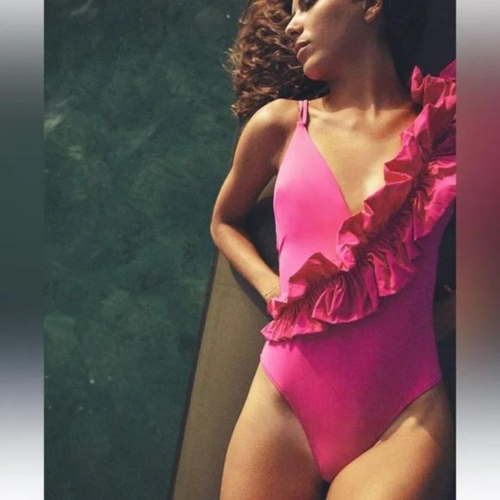 ZARA RUFFLE SWIMSUIT